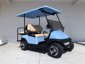 Sky Blue Club Car Precedent Golf Cart Tidewater Cart